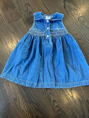 Vintage OshKosh B’gosh 90’s Style Demin Smocked Dress
